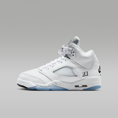 Nike Air Jordan 5 レトロOGホワイト Air Jordan 5 Retro OG 'White Metallic' Older Kids' Shoes. Nike ID
